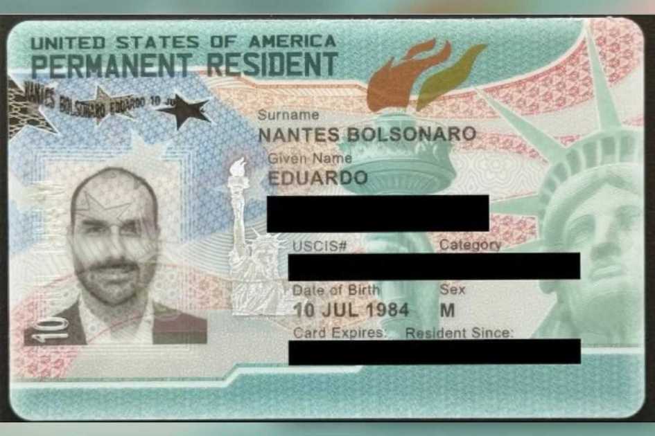 Green Card de Eduardo Bolsonaro