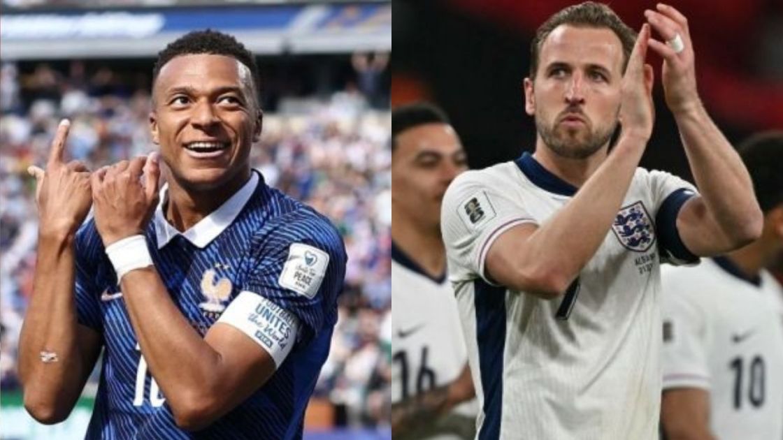 Kyllian Mbappé, da França e Harry Kane, da Inglaterra