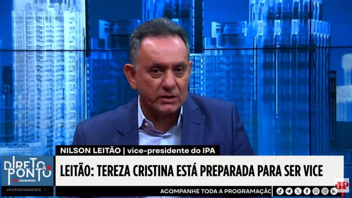 Nilson Leitão fala sobre Tereza Cristina estar preparada para ser vice de Flávio