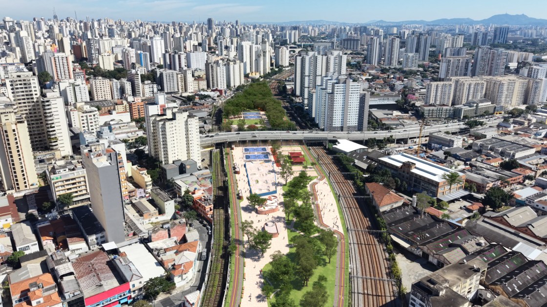 Prévia do Parque do Moinho, no centro da capital paulista.