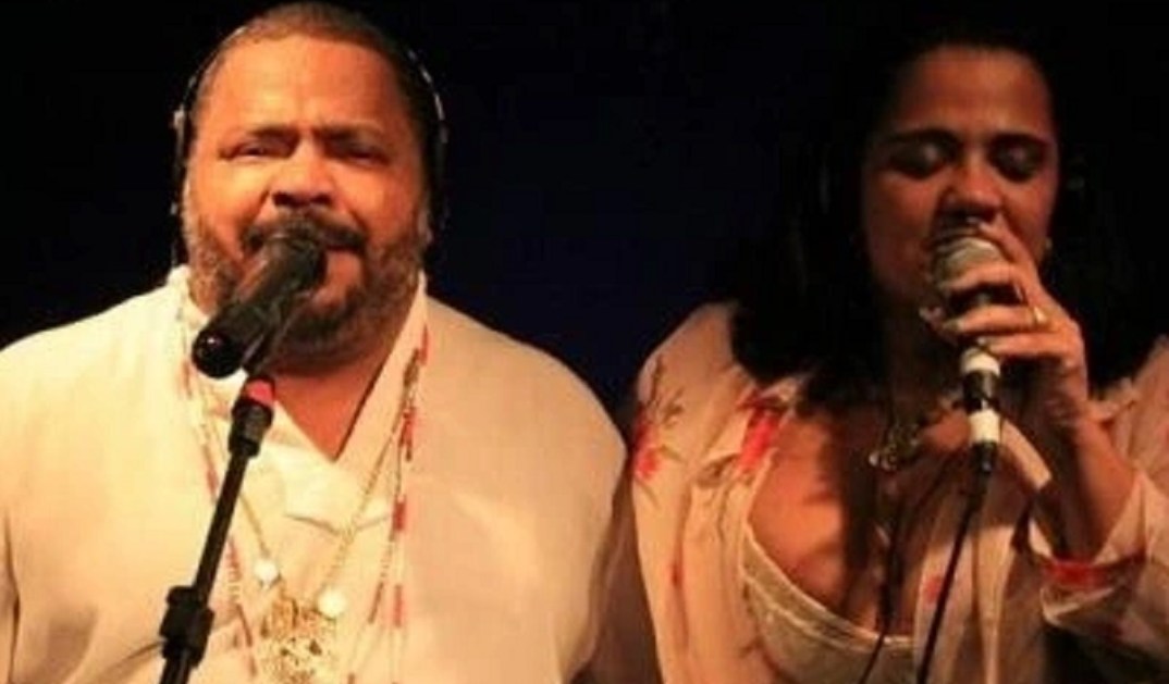 Cantor Arlindo Cruz e Débora Cruz