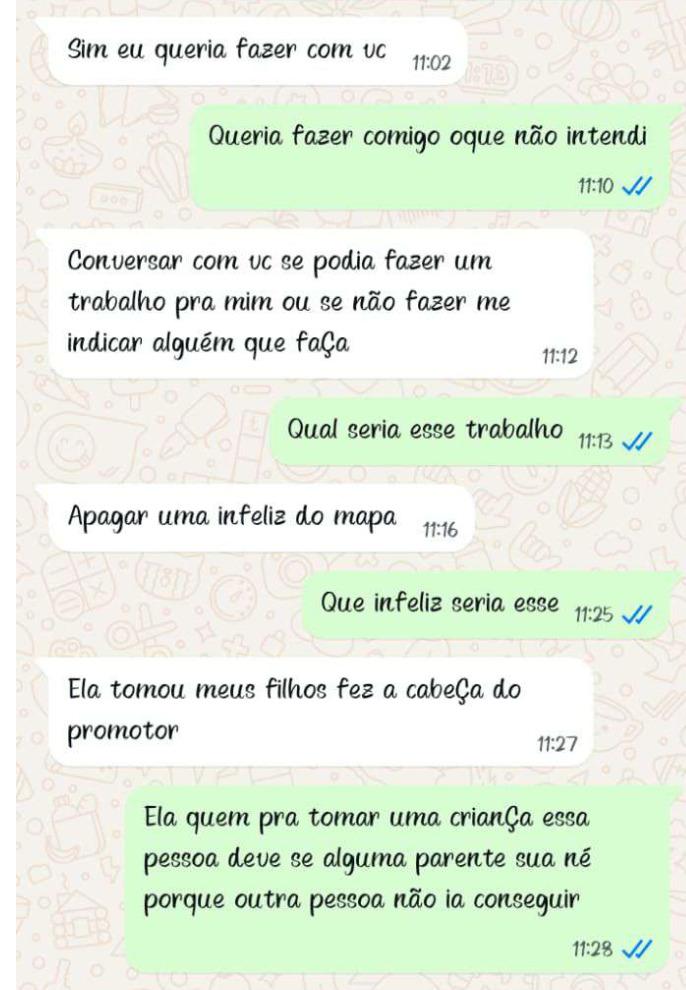 Conversas mostram possível plano de assassinato no PR.