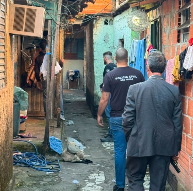 Agentes da Polícia Civil de SP durante Operação Cyberconnect