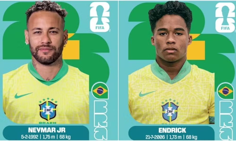 Panini atualiza álbum da Copa com Neymar, Endrick e mais 118 figurinhas; saiba o valor
