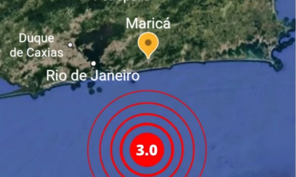 Maricá, no litoral do RJ, registra tremor de terra de magnitude 3.0