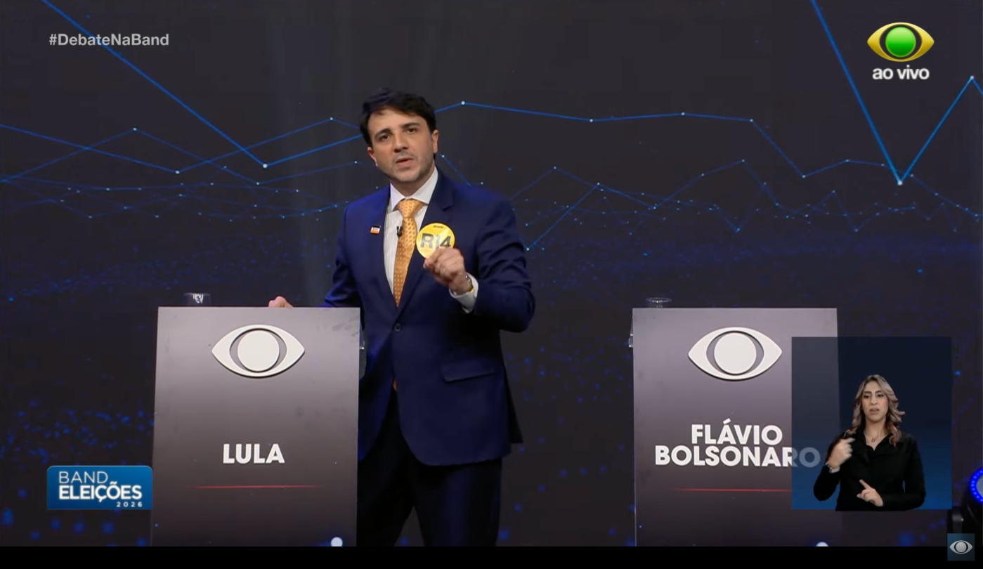 Debate: candidatos miram em Lula no 1º bloco após ausência do petista