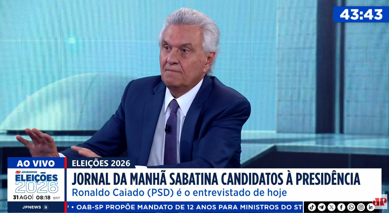 ‘PT é conivente com as facções’, afirma Caiado sobre crime organizado