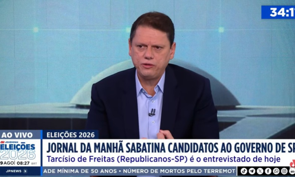 Tarcísio confirma atuação conjunta com Flávio Bolsonaro: ‘Faremos eventos juntos’