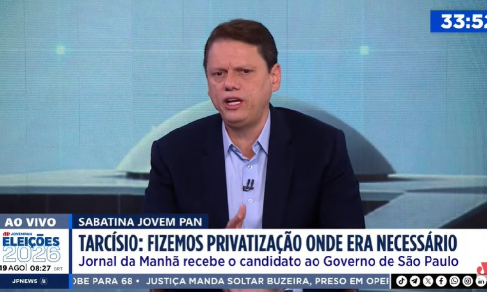 ‘Fizemos privatização onde era necessário’, diz Tarcísio ao citar Sabesp