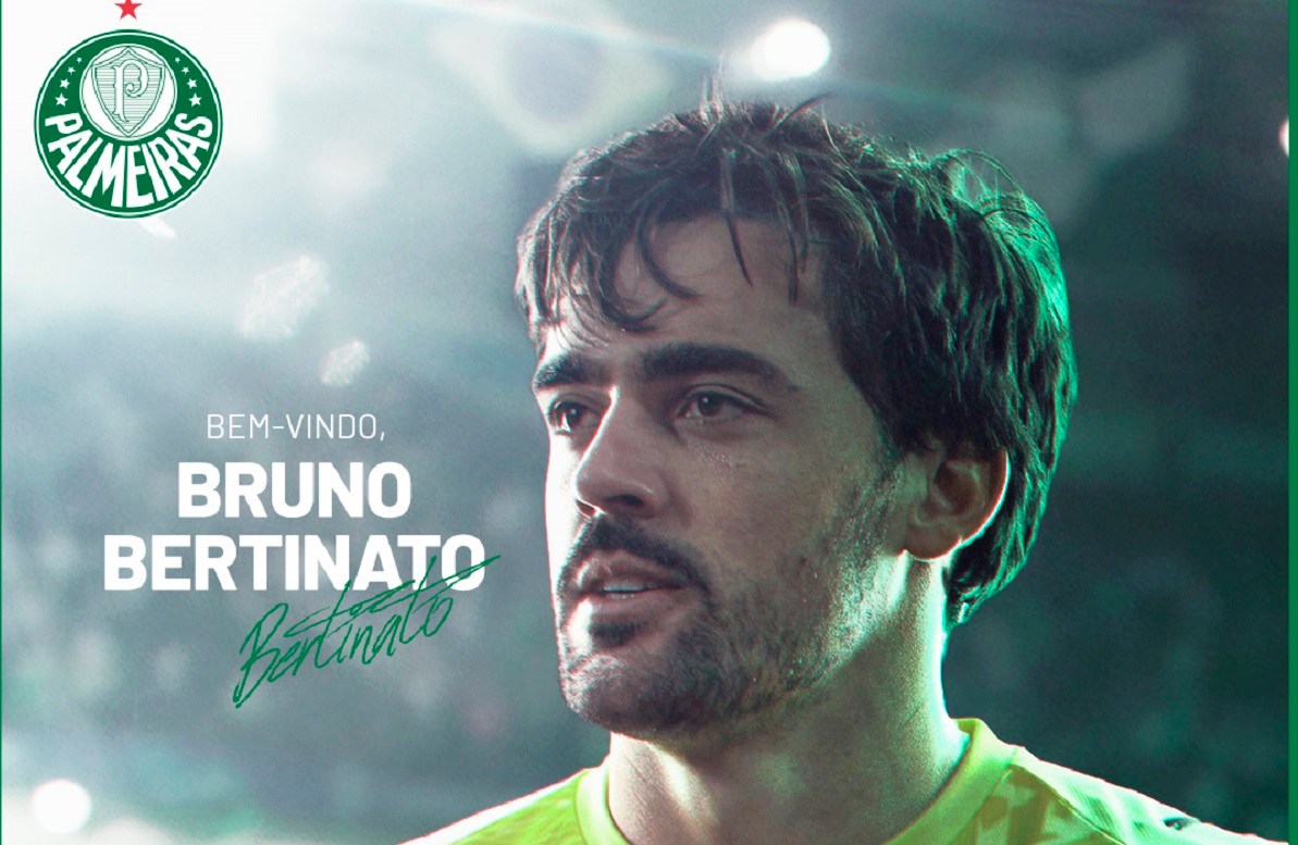 Palmeiras anuncia a contratação do goleiro Bruno Bertinato, ex-Portuguesa