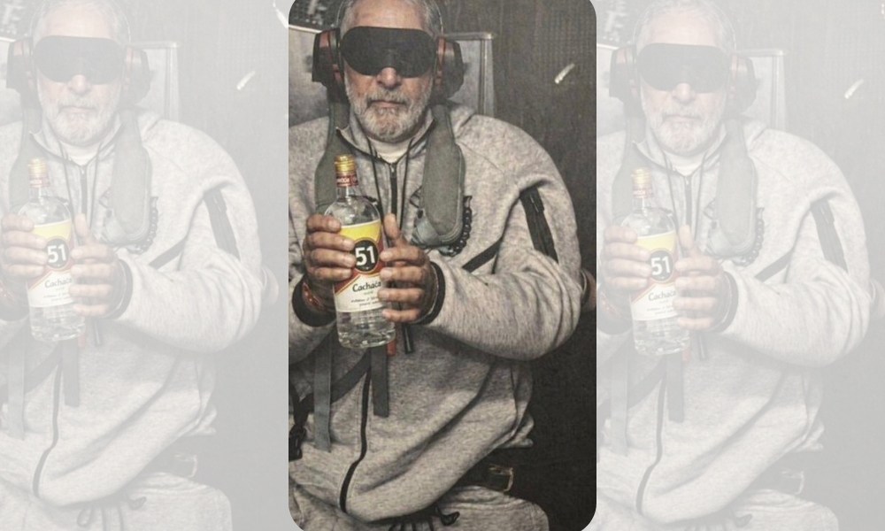 Deputado dos EUA publica montagem de Lula preso como Maduro com garrafa de cachaça