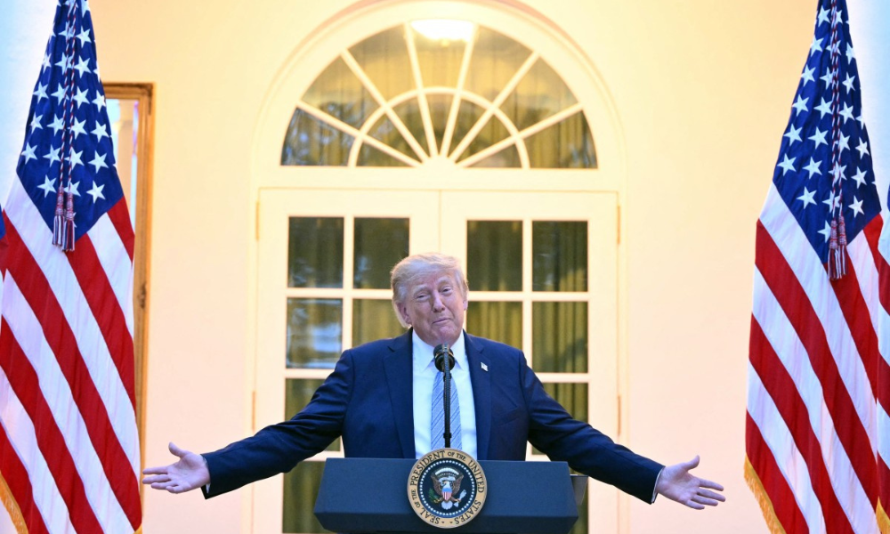 Presidente dos Estados Unidos, Donald Trump, na Casa Branca