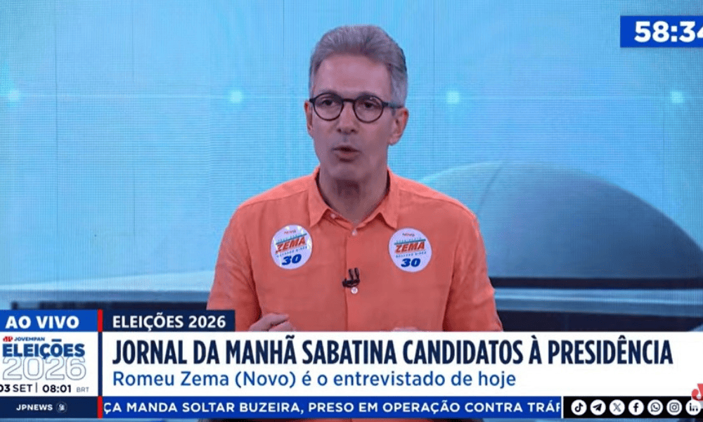 Zema diz que, se eleito, vai propor idade mínima de 60 anos para ministros do STF
