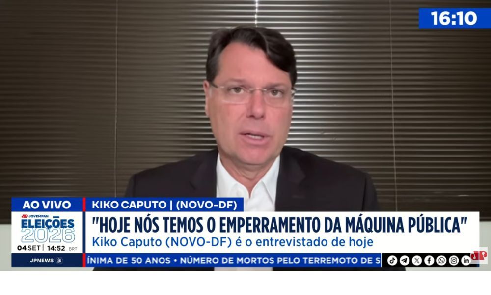 ‘Falta vergonha na cara de quem administra o DF’, diz candidato a governador Kiko Caputo
