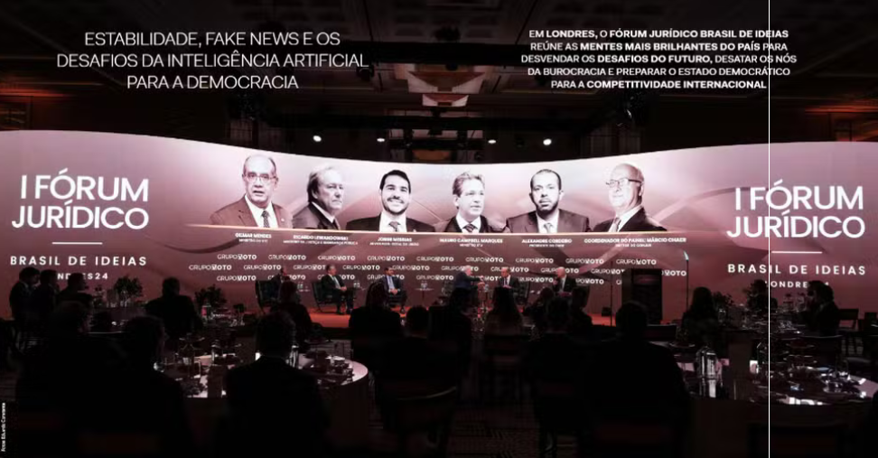 Vídeo mostra Andrei, Lewandowski, Faria e Ciro Nogueira em evento com Vorcaro em Londres